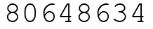 Число 80648634.