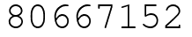 Число 80667152.