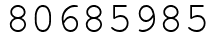 Число 80685985.