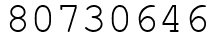 Число 80730646.