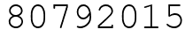 Число 80792015.