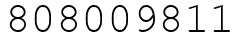 Число 808009811.