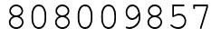 Число 808009857.