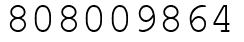 Число 808009864.