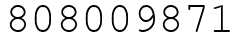 Число 808009871.