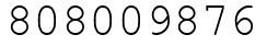 Число 808009876.