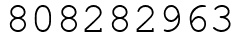 Число 808282963.