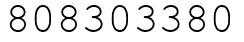 Число 808303380.