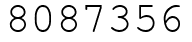Число 8087356.