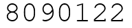 Число 8090122.