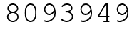 Число 8093949.
