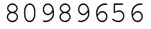 Число 80989656.