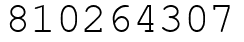Число 810264307.