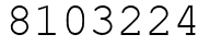 Число 8103224.