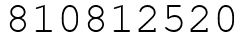 Число 810812520.