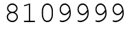 Число 8109999.