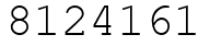 Число 8124161.