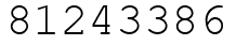 Число 81243386.