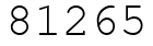 Число 81265.