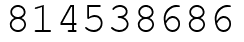 Число 814538686.