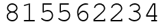 Число 815562234.