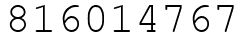 Число 816014767.