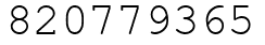 Число 820779365.