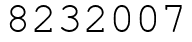 Число 8232007.
