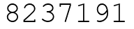 Число 8237191.