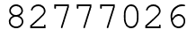 Число 82777026.