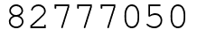 Число 82777050.