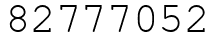 Число 82777052.