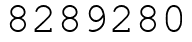 Число 8289280.