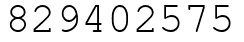 Число 829402575.