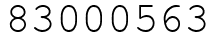 Число 83000563.