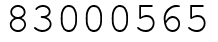 Число 83000565.