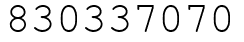 Число 830337070.