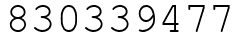 Число 830339477.