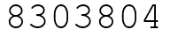 Число 8303804.