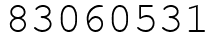 Число 83060531.