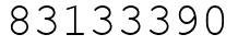 Число 83133390.