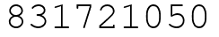 Число 831721050.