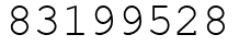 Число 83199528.