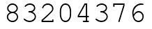 Число 83204376.