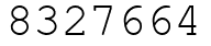 Число 8327664.