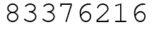 Число 83376216.
