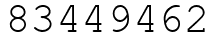 Число 83449462.