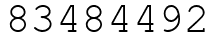 Число 83484492.