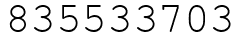 Число 835533703.