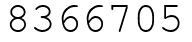 Число 8366705.
